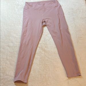 Fabletics High-Waisted 7/8 Legging blush pink Women’s Size XL EUC